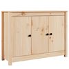 vidaXL Aparador de madera maciza de pino 110x35x74 cm
