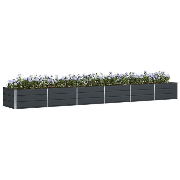 vidaXL Jardinera Antracita 480 x 80 x 45 cm Acero