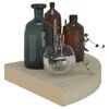 vidaXL Estante flotante de esquina color roble MDF 25x25x3,8 cm