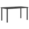 vidaXL Juego de muebles de exterior 5 pcs Negro y Antracita Acero