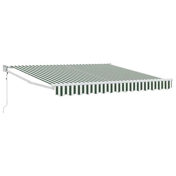 vidaXL Toldo Retr&aacute;ctil verde y 350 x 250 cm tela