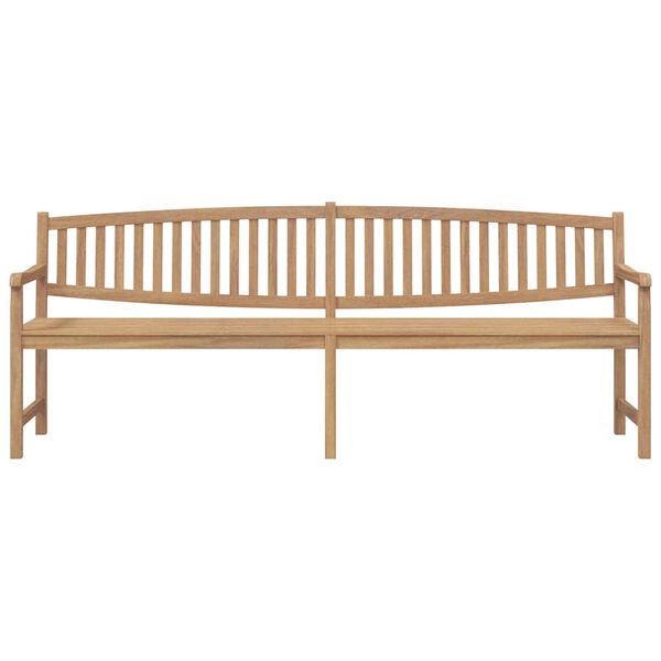 vidaXL Banco de jard&iacute;n madera maciza de teca 228x59,5x90 cm