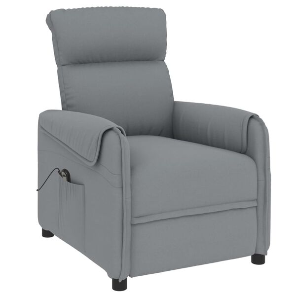 vidaXL Sill&oacute;n elevable tela gris claro
