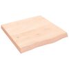 vidaXL Estante de pared madera maciza roble sin tratar 60x60x(2-6) cm