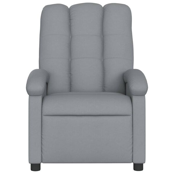 vidaXL Sill&oacute;n reclinable de tela gris claro