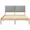 vidaXL Estructura de cama Marr&oacute;n 135 x 190 cm Madera de pino macizo