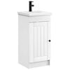 vidaXL Vanidad de ba&ntilde;o con lavabo Blanco 42 x 40 x 84,5 cm