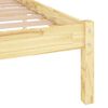 vidaXL Estructura de cama doble sin colchón madera maciza