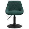 vidaXL Silla de comedor giratoria 6 uds terciopelo verde oscuro