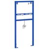 vidaXL Soporte de pared de ba&ntilde;o Manual Azul 50 x 3 x 112 cm