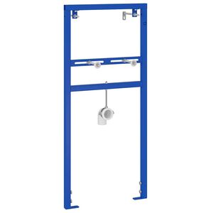 vidaXL Soporte de pared de ba&ntilde;o Manual Azul 50 x 3 x 112 cm