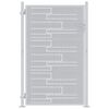 vidaXL Puerta de jard&iacute;n 85 x 120 cm Acero inoxidable Con cerradura
