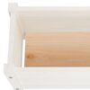vidaXL Arriates de madera maciza de pino 2 uds blanco 150x31x31 cm