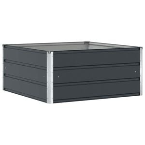 vidaXL Jardinera Antracita 100 x 100 x 45 cm Acero