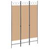 vidaXL Biombo de 3 Paneles Beige 120 x 180 cm Tela