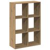vidaXL Librer&iacute;a divisora madera roble artisan 69,5x29x103,5 cm