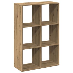 vidaXL Librer&iacute;a divisora madera roble artisan 69,5x29x103,5 cm