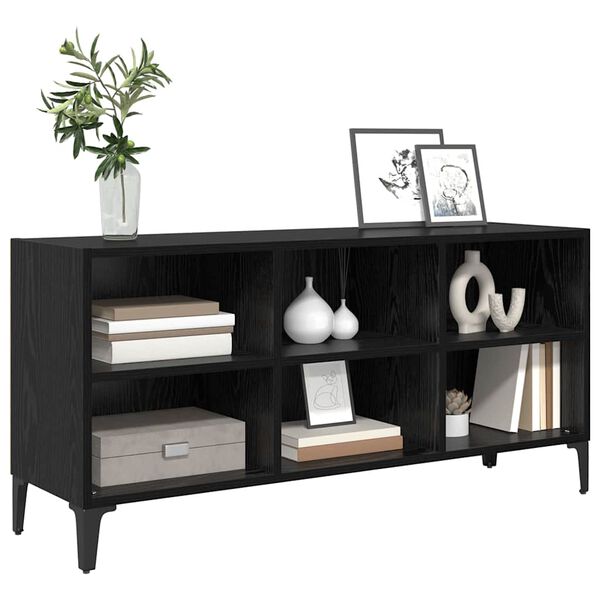 vidaXL Conjunto de mueble de TV Negro 103,5 x 30 x 50 cm