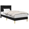 vidaXL Estructura de cama con cabecera Negro 90 x 190 cm tela