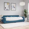 vidaXL Sof&aacute; cama con colch&oacute;n terciopelo azul 80x200 cm