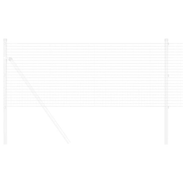 vidaXL Cerca de Alambre Soldado Plateado 0.8 x 25 m Acero