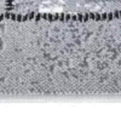 vidaXL Alfombra de pasillo BCF gris con estampado de bloques 80x500 cm