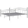 vidaXL Estructura de cama de metal gris 180x200 cm