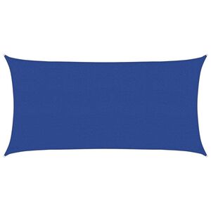 vidaXL Toldo de vela azul HDPE 160 g/m&sup2; 2x3,5 m