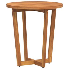 vidaXL Mesa auxiliar de jard&iacute;n redonda de &Oslash;55x60 cm, madera maciza de acacia