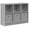 vidaXL Aparador Gris Sonoma 73,5 x 22,5 x 53,5 cm