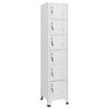 vidaXL Taquilla de acero gris claro 38x40x180 cm