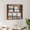 vidaXL Estante de revistas con estante Madera vieja 80 x 12 x 70 cm