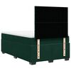 vidaXL Cama box spring con colch&oacute;n terciopelo verde oscuro 120x200 cm