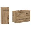 vidaXL Juego de gabinete de ba&ntilde;o de 2 piezas UTRECHT Roble artisan