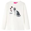 Camiseta infantil de manga larga crudo 104