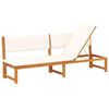 vidaXL Tumbona Aceite Natural 200 x 57 x 75cm Madera maciza de Acacia