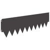 vidaXL Borde de C&eacute;sped 10 pcs 103 x 30 cm metal Negro