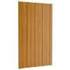 vidaXL Panel de techo 36 pcs Natural 80 x 45 cm Acero galvanizado