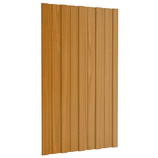 vidaXL Panel de techo 36 pcs Natural 80 x 45 cm Acero galvanizado