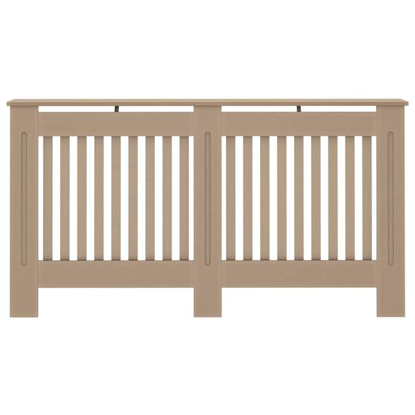 vidaXL Cubierta para radiador MDF 152x19x81,5 cm