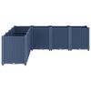 vidaXL Jardinera PP azul gris 160x160x53 cm