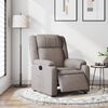 vidaXL Sillón reclinable eléctrico tela gris taupé