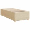 vidaXL Cama box spring con colch&oacute;n tela color crema 80x200 cm