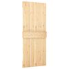 vidaXL Puerta NARVIK Natural 85 x 210 cm Madera de Pino S&oacute;lido