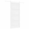 vidaXL Puerta Corredera 93 x 211 cm Madera de ingenier&iacute;a Blanco