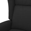 vidaXL Sillón elevable tela negro