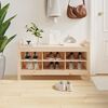 vidaXL Banco de recibidor madera maciza de pino 110x40x60 cm