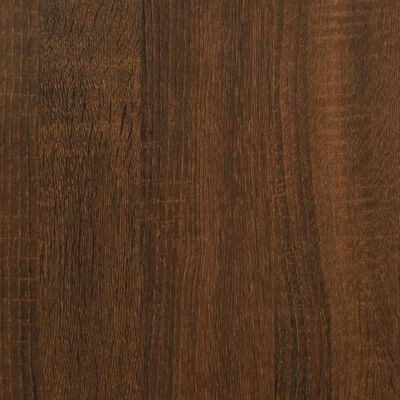 vidaXL Mesita de noche madera contrachapada marrón roble 39x39x47,5 cm