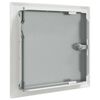vidaXL Panel de acceso 2 pcs Blanco 20 x 20 cm Acero