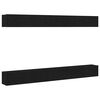 vidaXL Conjunto de mueble de TV 6 uds. Roble Negro
